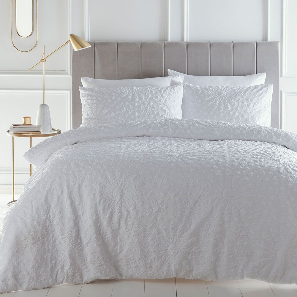 Set Seprai Selimut Penutup Modern Bertekstur Timbul Juniper