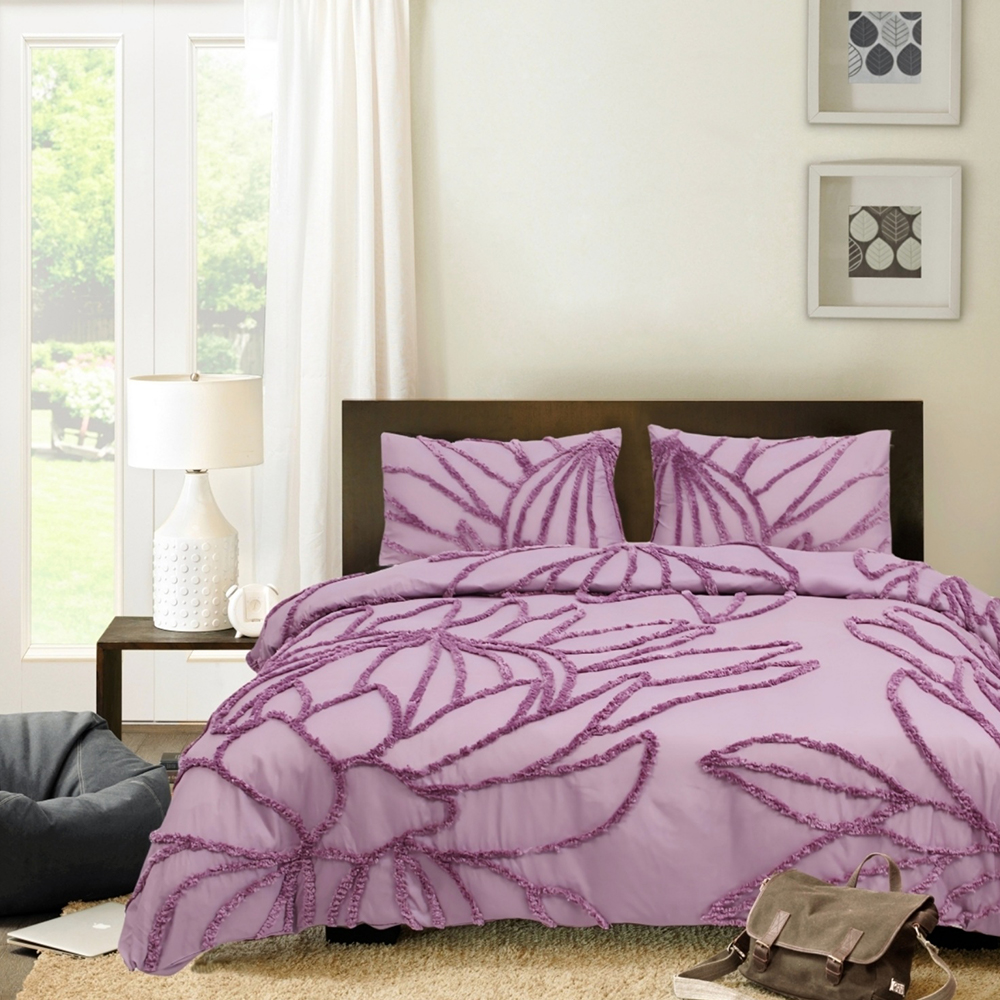 Cynthia Protea Botanical Tufted Chenille Bordir Selimut Penutup Selimut Penutup Set Set Tempat Tidur