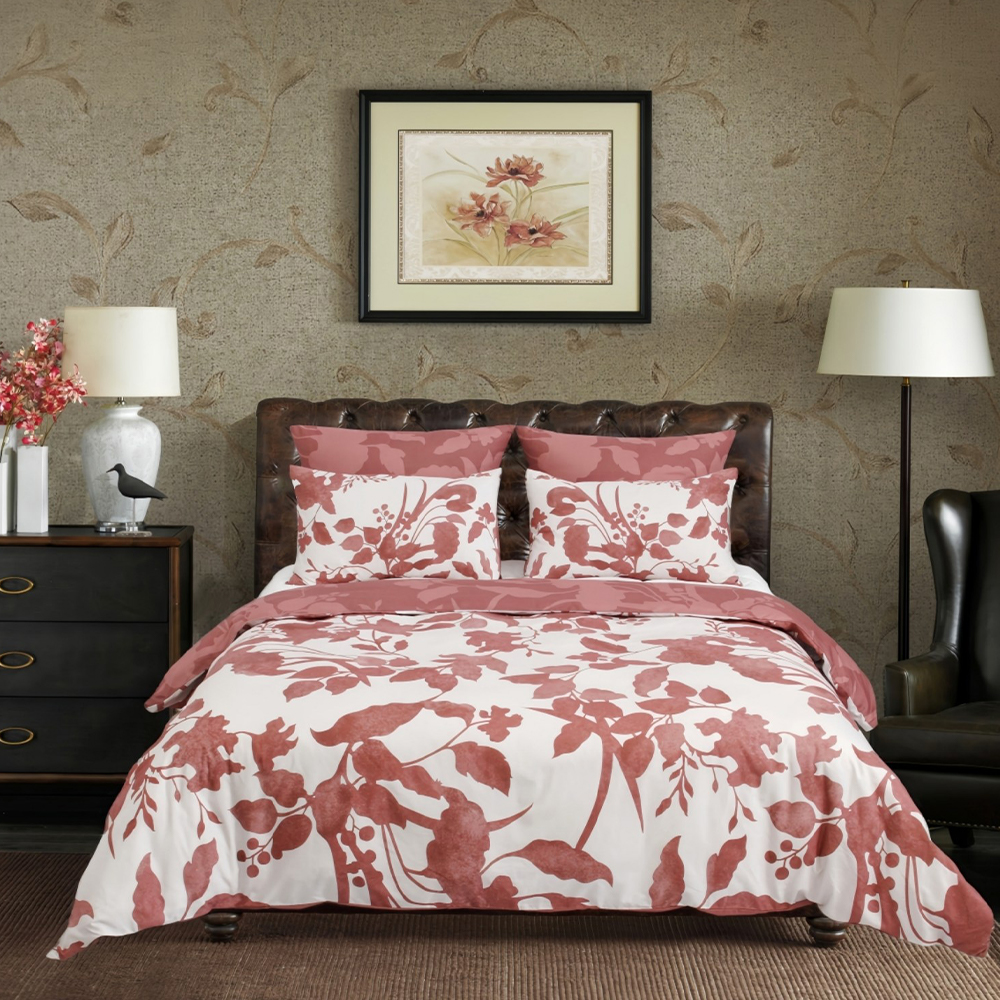 Atlas Cat Air Botani Bunga Modern Selimut Penutup Selimut Penutup Set Set Tempat Tidur